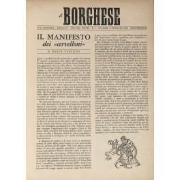Il Borghese. Settimanale. Anno XV - 1964. Direttore: L. Longanesi. Redattore capo: M. Monti. Redattore romano: M. Tedeschi - copertina