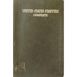 Barnes' Federal Code containing all Federal Statutes of general and public nature now in force to December 1918 inclusive - copertina