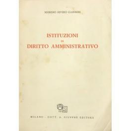 Istituzioni di diritto amministrativo - Massimo Severo Giannini - copertina