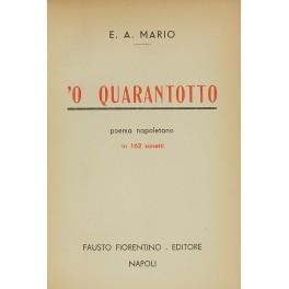 'O quarantotto. Poema napoletano in 162 sonetti - Alberto Mario - copertina