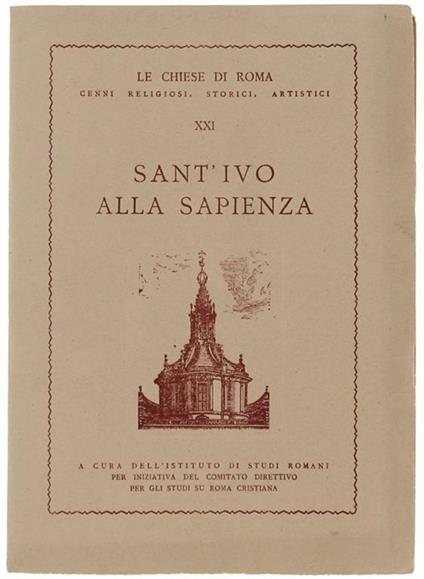 Sant'Ivo Alla Sapienza - copertina