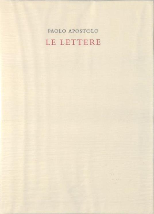 Le lettere - Paolo (san) - copertina