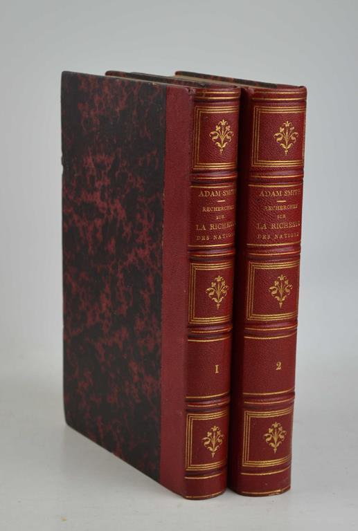 Recherches sur la nature et les causes de la richesse des nations. Traduction du comte Germain Garnier, entièrement revue et corrigée et précédé d'une notice biographique par M. Blanqui, avec les commentaires de Buchanan, G. Garnier, MacCulloch, Malt - Adam Smith - copertina