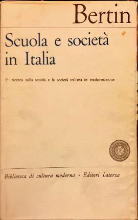 Scuola e società in Italia - Libro Usato - Laterza 