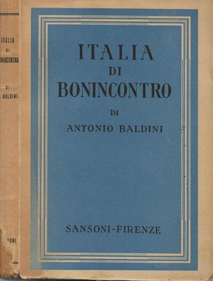 Italia di Bonincontro - Antonio Baldini - copertina