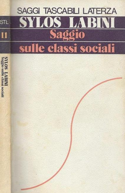 Saggio sulle classi sociali - Paolo Sylos Labini - copertina