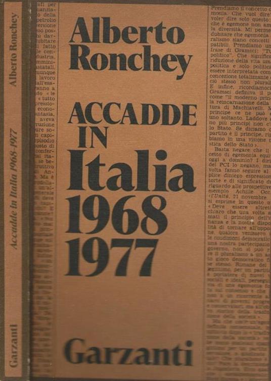 Accadde in Italia 1968 1977 - Alberto Ronchey - copertina