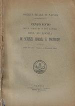 Rendiconto delle tornate e dei lavori dell'Accademia di Scienze Morali e Politiche, Anno XLVIII- Gennaio a Dicembre