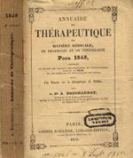 Annuaire de therapeutique de matiere medicale de pharmacie et de toxicologie pour 1849 Dr.A.Bouchardat