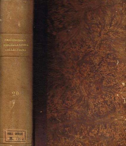 Smithsonian miscellaneous collections. Vol. XX - copertina