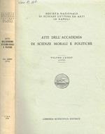 Atti dell'accademia di scienze morali e politiche. Volume LXXXIV (1973) Società nazionale di scienze, lettere e arti in Napoli