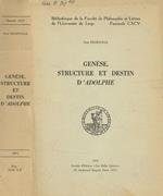 Genèse, structure et destin d'Adolphe