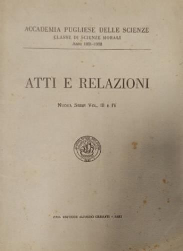 Atti e Relazioni - copertina