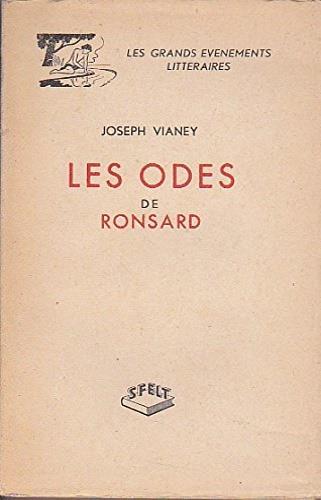 Les odes de Ronsard - Joseph Vianey - copertina