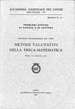 Metodi valutativi nella fisica - matematica