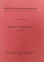 Stirpi e imprestiti ( studi ladini XII )