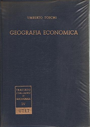 Geografia economica - Umberto Toschi - copertina