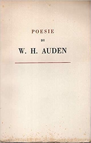 Poesie - W.H Auden - copertina