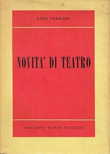 Novità di teatro - Enzo Ferrieri - copertina