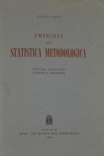 Principi di statistica metodologica - Livio Livi - copertina