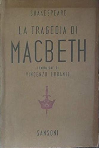 La tragedia di Macbeth - William Shakespeare - copertina