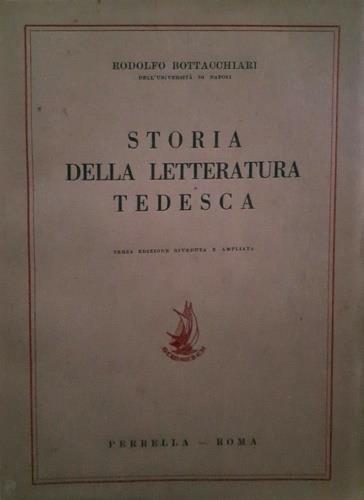 Storia della letteratura tedesca - Rodolfo Bottacchiari - copertina