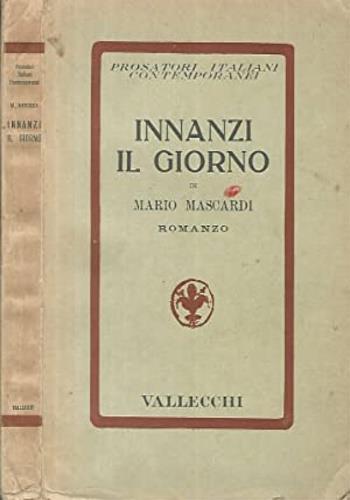 Innanzi il giorno - Mario Mascardi - copertina