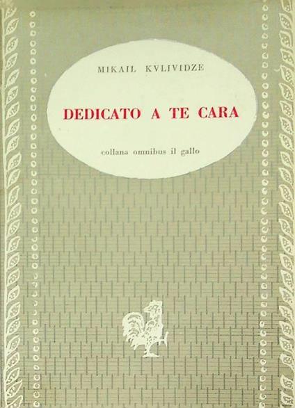 Dedicato a te, cara - copertina