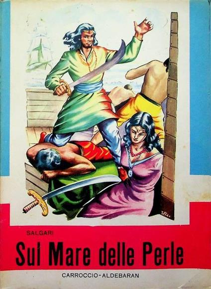 Sul mare delle perle - Emilio Salgari - copertina