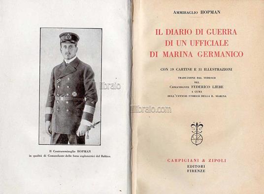 Il diario di guerra di un ufficiale di marina germanico - Elio Armiraglio - copertina