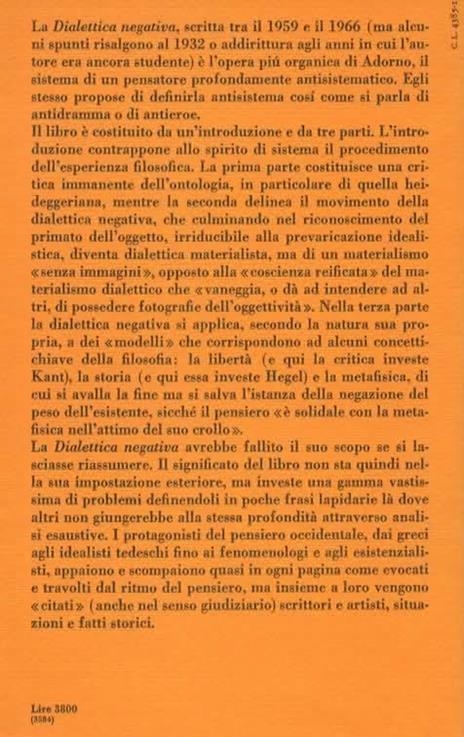 Dialettica negativa - Theodor W. Adorno - 2