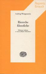 Ricerche filosofiche. Edizione italiana a cura di Mario Trinchero