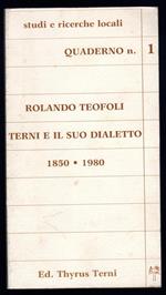 Terni e il suo dialetto 1850 - 1980