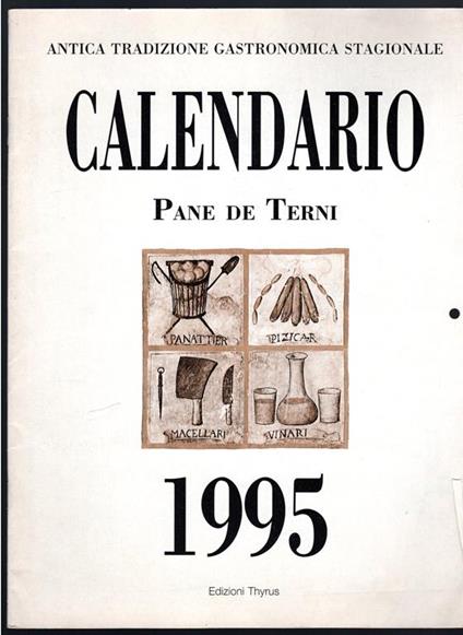 Calendario. Pane de Terni 1995 - copertina