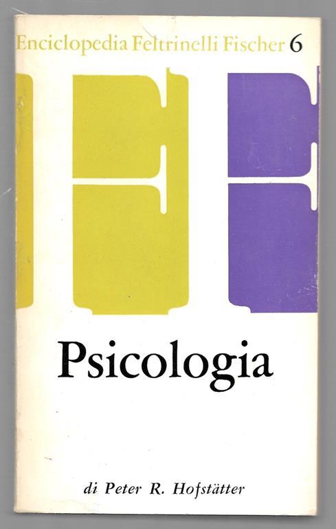 Psicologia - Peter R. Hofstatter - copertina