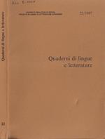 Quaderni di lingue e letterature N. 22 1997
