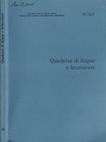 Quaderni di lingue e letterature N. 30 2005