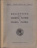 Bollettino della Società Pavese di Storia Patria anno 1966 Vol. XVIII Fascicolo I-IV