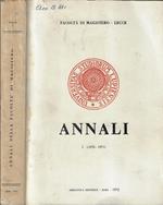 Facoltà di Magistero annali I 1970-1971