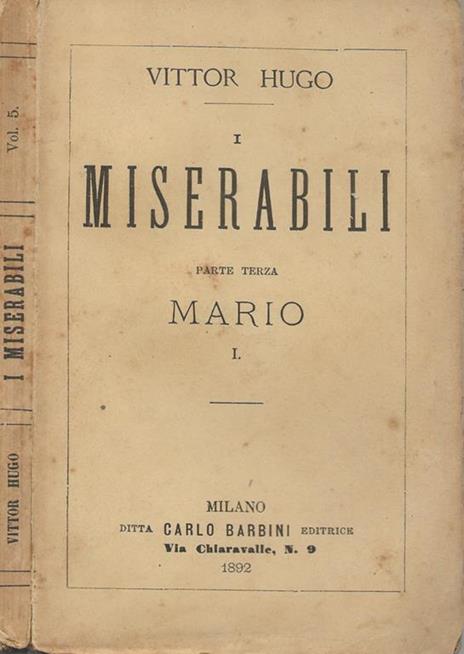 I Miserabili - Victor Hugo - copertina