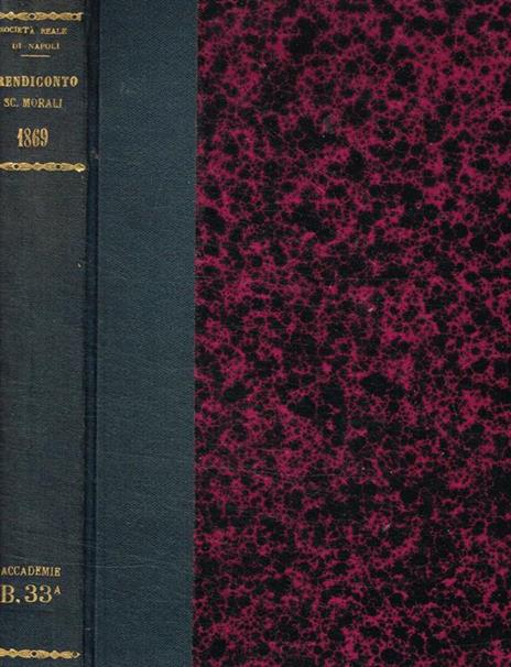 Rendiconto delle tornate e dei lavori dell'accademia di scienze morali e politiche. Anno 1868, 1869 - 2