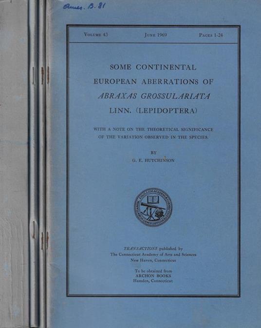 Transactions of the Connecticut Academy of Arts and Sciences Vol. 43 - 2