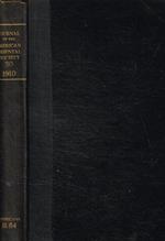 Journal of the american oriental society. Thirtieth volume