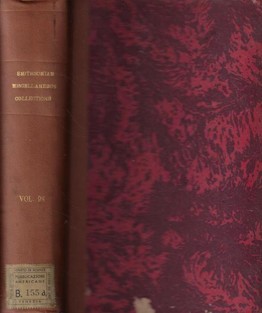 Smithsonian Miscellaneous Collections Vol. XCVIII - copertina