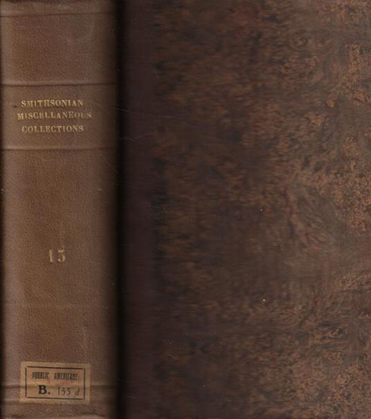 Smithsonian Miscellaneous Collections Vol. XIII - copertina