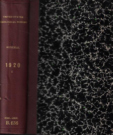 Mineral Resources of the United States in 1920 (preliminary summary) - copertina