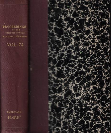 Proceedings of the United States National Museum Vol. 74 - copertina