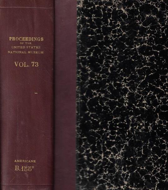Proceedings of the United States National Museum Vol. 73 - copertina