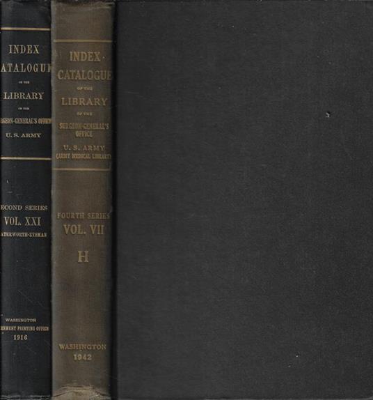 Index-Catalogue of The Library of the Surgeon General's Office, United States Army Vol. VII-XXI - 2