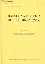 Rassegna storica del risorgimento anno LXXXVII numero speciale per il centenario della morte di Giuseppe Verdi